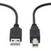 KONKIN BOO Compatible 6ft USB 2.0 PC Data Sync Cable Cord Lead Replacement for Denon DN-S1200 Compact Portable CD/USB Media Player DJ Controller DNS1200