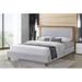 Wade Logan® Beyers Queen Solid Wood & Upholstered Platform Bed Frame, Miltered Corners | 47 H x 70.5 W x 84 D in | Wayfair