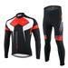 Lixada Spring Autumn Cycling Clothing Set Sportswear Suit Bike Outdoor Long Sleeve Jersey + Pants Breathable Quick-dry Men