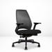 Via Seating 4U Task Chair Upholstered in Black | 43 H x 27 W x 28.2 D in | Wayfair 850017632943