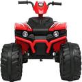 BTMWAY Electric Cars for Kids Toddlers 12V Ride On Cars ATV for Kids Age 3-5 Battery Powered Kids Ride on Toys with LED Lights Horn MP3 Player Radio Electric Ride on Vehicle for Kids Red