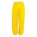 Women s Plus Size Harem Pants Casual Baggy Elastic Waist Wide Leg Pants Solid Color Comfy Yoga Sports Dance Trousers Ladies Clothes