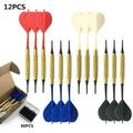 12pcs/set Soft Tip Darts PC Shaft with 80 for Extra Tips for Electronic Plastic