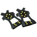 Feiona 1 Pair 10 Studs Anti-Skid Snow Ice Climbing Shoe Grips Crampons Cleats Overshoes crampons spike shoes crampon
