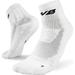 We Ball Sports Anti-Blister Mens Athletic Cushion Quarter Length Socks for Football Running Baseball Basketball (White L)