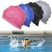 2 Pack Swim Caps for Women Men Silicone Swimming Caps for Long/Short Hair Comfortable Swim Hats Black