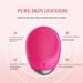 Silicone Electric Facial Cleansing Brush Vibration Face Massage Deep Cleanser Blackhead Remover Pore Cleaner Beauty Instrument Facial Cleansing Brush