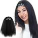 MIARHB Straight Headband Wig For Black Women Long Straight Wig With Black Headband