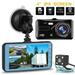 Car Dash Cam Front and Rear Dual Dashcam 4 Touch Screen Car Dashboard Camera FHD 170Â° Wide Angle Backup DVR Recorder w/Night Vision G-Sensor Loop Recording Motion Detection