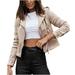 Women s Faux Suede Faux Leather Moto Jacket Slim Cropped Zipper Motorcycle Coat Long Sleeve Cardigan Short Outwear