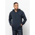 Fleecejacke JACK WOLFSKIN "WALDSEE HOODED JKT M" Gr. XL (54/56), blau (night, blue) Herren Jacken Outdoorjacken