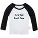 Crib Hair Don t Care Funny T shirt For Baby Newborn Babies T-shirts Infant Tops 0-24M Kids Graphic Tees Clothing (Long Black Raglan T-shirt 6-12 Months)