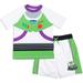 Disney Pixar Toy Story Buzz Lightyear Toddler Boys Rash Guard and Swim Trunks Outfit Set Toddler to Little Kid