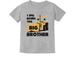 Tstars Boys Big Brother Shirt - Tractor-Themed Graphic Tee - Perfect Sibling Gift for Pregnancy Announcements and Birthdays - Fun and Comfortable Kids Apparel - 6M Gray