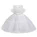 JDEFEG 3 Month Girl Dress Long Sleeve Toddler Children Princess Dress Dress Babys Performance Dress Dress with Hot Mesh Skirt Girls Girls Casual Dresses Size 4T Cotton Blend White 120