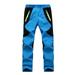 2DXuixsh for Kids Boys Girls Trousers Breathable Ski Outdoor Rain Warm with Trousers Trousers Trousers Hiking Children s Boys Windproof Boys Pants Boys Hiking Pants Size 10 Polyester Blue Xl