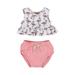 2Pcs Set Newborn Baby Girls Outfits Cotton Tops Vest Briefs Bottom Clothes 0-18M