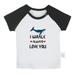 I Whale Always Love You Funny T shirt For Baby Newborn Babies T-shirts Infant Tops 0-24M Kids Graphic Tees Clothing (Short Black Raglan T-shirt 18-24 Months)