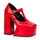 LAMODA Damen Redemption Court Shoe, Red Patent, 37 EU