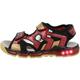 Geox J Android Boy Sandal, Black/RED, 29 EU