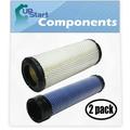 2-Pack Replacement for Kohler CV680-3014 Command Pro Twin Engine Air Filter & Inner Air Filter - Compatible with Kohler 2508304-S Inner Air Filter & 2508301-S Filter