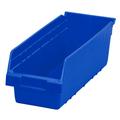 Akro-Mils 30098 Plastic Nesting ShelfMax Bin Storage Box 18 Deep Blue - Set of 10