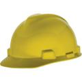 MSA V-Gard Standard Slotted Hardhat Cap w/ Fas-Trac Suspension Yellow (20 Units)