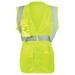 Women s High Visibility Safety Vest with Reflective Strips Type R Class 2 3XL Lime SAFEGEAR