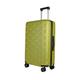 JLY Luggage Signature Suitcase, Hardshell Durable ABS+PC, Travel Case for Any Kinds of Trips, Zipper Closing with TSA Lock, with 4 Ultra-Quiet Spinner Wheels. (Avocado Green, M (69cm 62.7L)