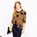 J. Crew Sweaters | J. Crew Merino Wool Brown Navy Polka Dot Crewneck 3/4 Sleeve Pullover Sweater M | Color: Blue/Brown | Size: M