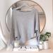 Free People Sweaters | Free People Off-The-Shoulder Slouchy Dolman Sleeve Easy Days Knit Sweater | Color: Gray/Silver | Size: S