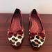 Coach Shoes | Coach Animal Print Calf Hair Ballet Flats | Color: Red/White | Size: 7