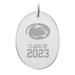 Penn State Nittany Lions Class of 2023 2.75'' x 3.75'' Glass Oval Ornament