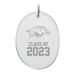 Arkansas Razorbacks Class of 2023 2.75'' x 3.75'' Glass Oval Ornament