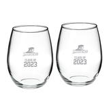 Providence Friars Class of 2023 21oz. 2-Piece Stemless Wine Glass Set