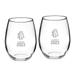 North Carolina A&T Aggies Class of 2023 21oz. 2-Piece Stemless Wine Glass Set