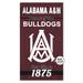 Alabama A&M Bulldogs 11'' x 20'' Indoor/Outdoor Home Of The Sign