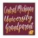 Cent. Michigan Chippewas 10'' x Grandparent Plaque