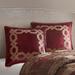 Croscill Classics Clermont European Pillow Sham in Burgundy - Olliix CCL11-0025