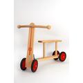 Wenzel Holz-Wenzel 300 - Tretroller für Kinder, ca. 44 x 14 x 40 cm, Roller aus Holz mit Sitzfläche