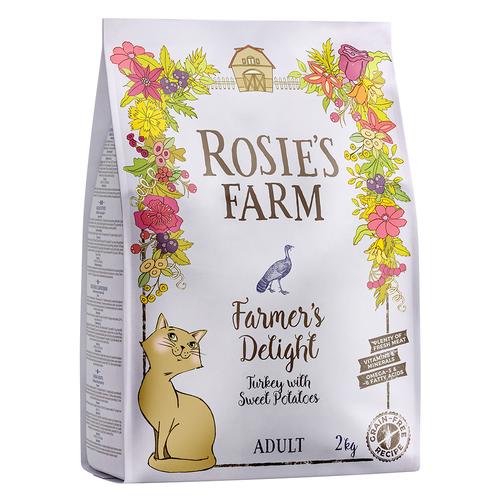 5x2kg Adult dinde, patates douces Rosie's Farm - Croquettes pour chat