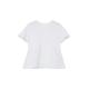 s.Oliver Junior Girl's T-Shirt mit Lochspitze, White, 104/110