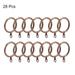 Curtain Rings, Metal Drapery Ring for Curtain Rods, 28 Pcs