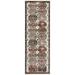 nuLOOM Evie Global Inspired Emblem Fringe Runner Rug 2 8 x 8 Beige