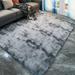 Soft Area Rug Fluffy Rug Tie-dye Gradient Shaggy Rug For Bedroom Living Room Soft Area Rug Fluffy Rug Tie-dye Gradient Shaggy Rug For Bedroom Living Room Home Decor Soft Dark Grey 50*80CM