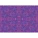 Ahgly Company Machine Washable Indoor Rectangle Transitional Jasmine Purple Area Rugs 6 x 9