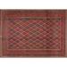 Ahgly Company Indoor Rectangle Traditional Chestnut Brown Persian Area Rugs 6 x 9