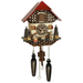 SABINE Chalet style cuckoo clock with removable boy and girl figurines