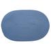 Colonial Mills Ice Blue Solid Textured Handcrafted Reversible Oval Door Mat 22 x 34