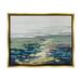 Stupell Industries Vivid Sea Water Ocean Surface Ripples Collage Painting Metallic Gold Floating Framed Canvas Print Wall Art Design by Stacy Gresell